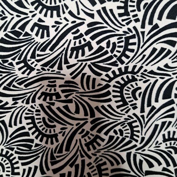 Athleta Black & White Women's Faux Wrap Dress Size Medium - Picture 6 of 8